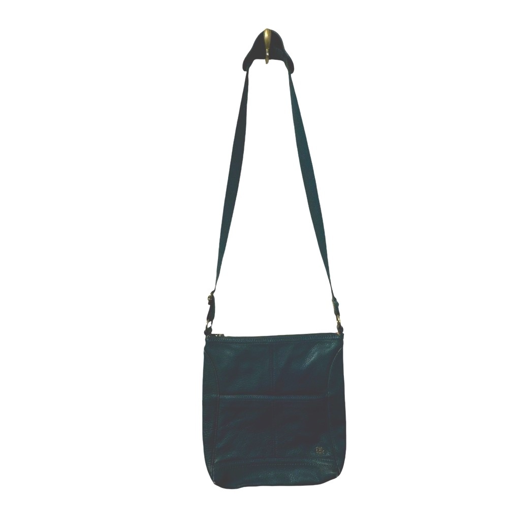 🛑SOLD🛑 The Sak Iris Teal Pebbled Leather Crossbody Bag Purse - Picture 7 of 9